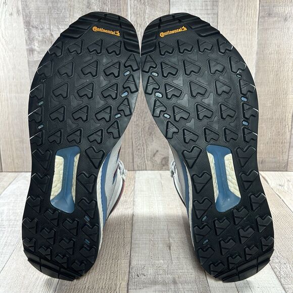 Adidas Mens 10.5 Human Made X Marathon Free Hiker Shoes Clear Onix Burgundy Gray - Picture 15 of 16